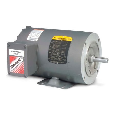 Baldor-Reliance Baldor-Reliance Motor CNM3457, .33HP, 3450RPM, 3PH, 60HZ, 56C, 3410M, TENV, F1 CNM3457